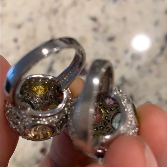 Silver Ball Stone Rings - Picture 13 of 16